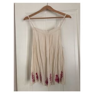 Breezy white tank top